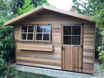 luxury cedar wood cabin