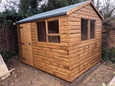 10 x 10 large apex sturdy garden shed - tilehurst, reading
